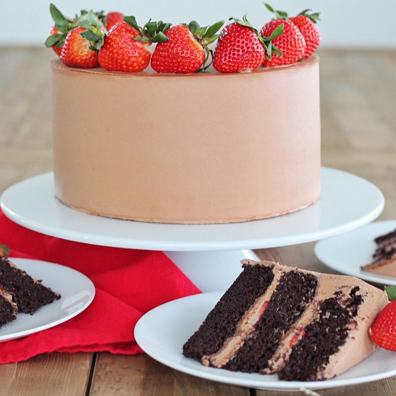 Chocolate Strawberry Nutella Cake | Cake by Courtney