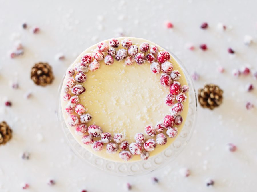 White Chocolate Cranberry Cake #whitechocolatecranberrycake #whitechocolatecake #cranberry #poundcake #wintercake #christmascake #easychristmascake #cake