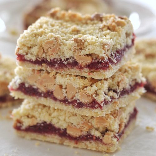 Easy Peanut Butter and Jelly Bars - Cake by Courtney