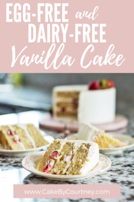 Egg-free & Dairy-free Vanilla Cake www.cakebycourtney.com