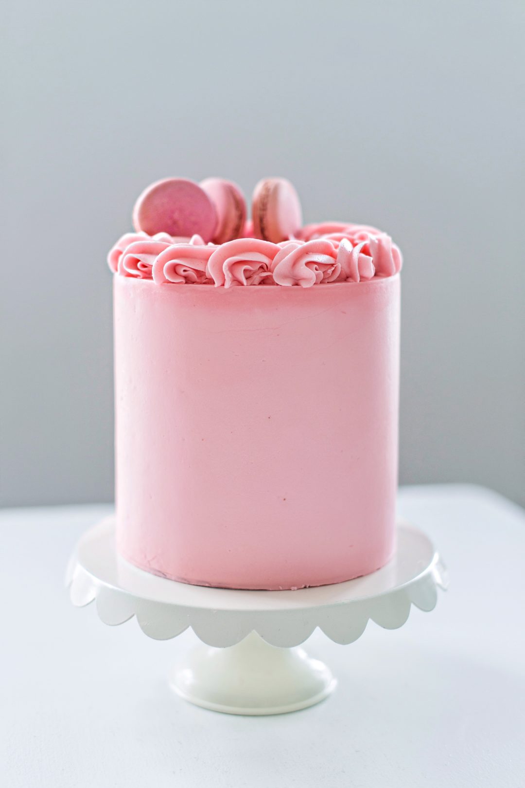 Buy Rosette Fake Cake. Pink & White Stackable Rosette Cake. 2 Tier Online  in India - Etsy