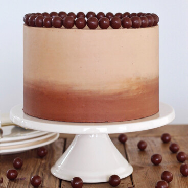 Chocolate Malt Cake #cakebycourtney #chocolatemaltcake #malt #maltcake #easycakerecipe #cake #buttercream #maltbuttercream