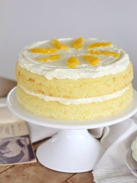Florida Orange Flower Cake: a classic cake from the early 1900's gets a little face lift to bring it into the 21st century. #orangecake #cakebycourtney #floridaorangecake #flowercake #cake #easycake #vintagecake