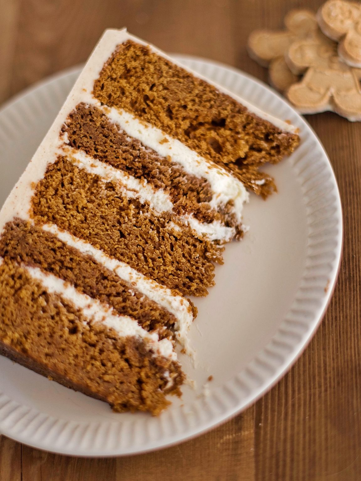 Unforgettable Gingerbread Cookie Cake with Boiled Milk Frosting and ...