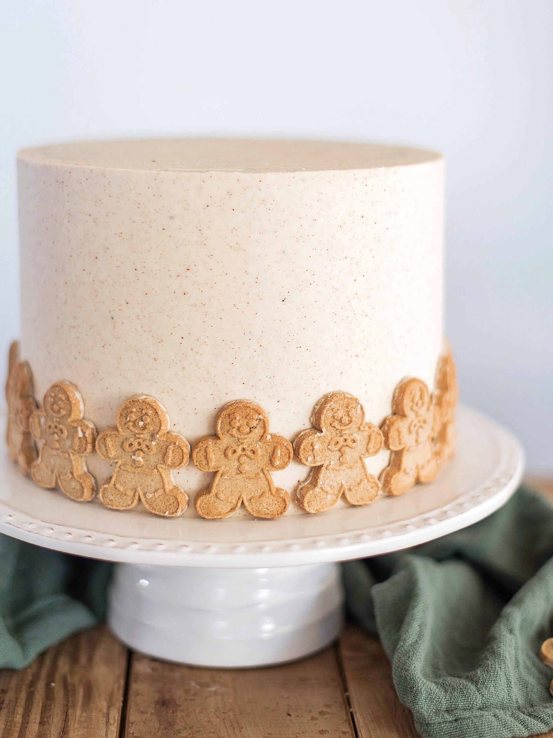 Unforgettable Gingerbread Cookie Cake with Boiled Milk Frosting and Cookies  - Cake by Courtney