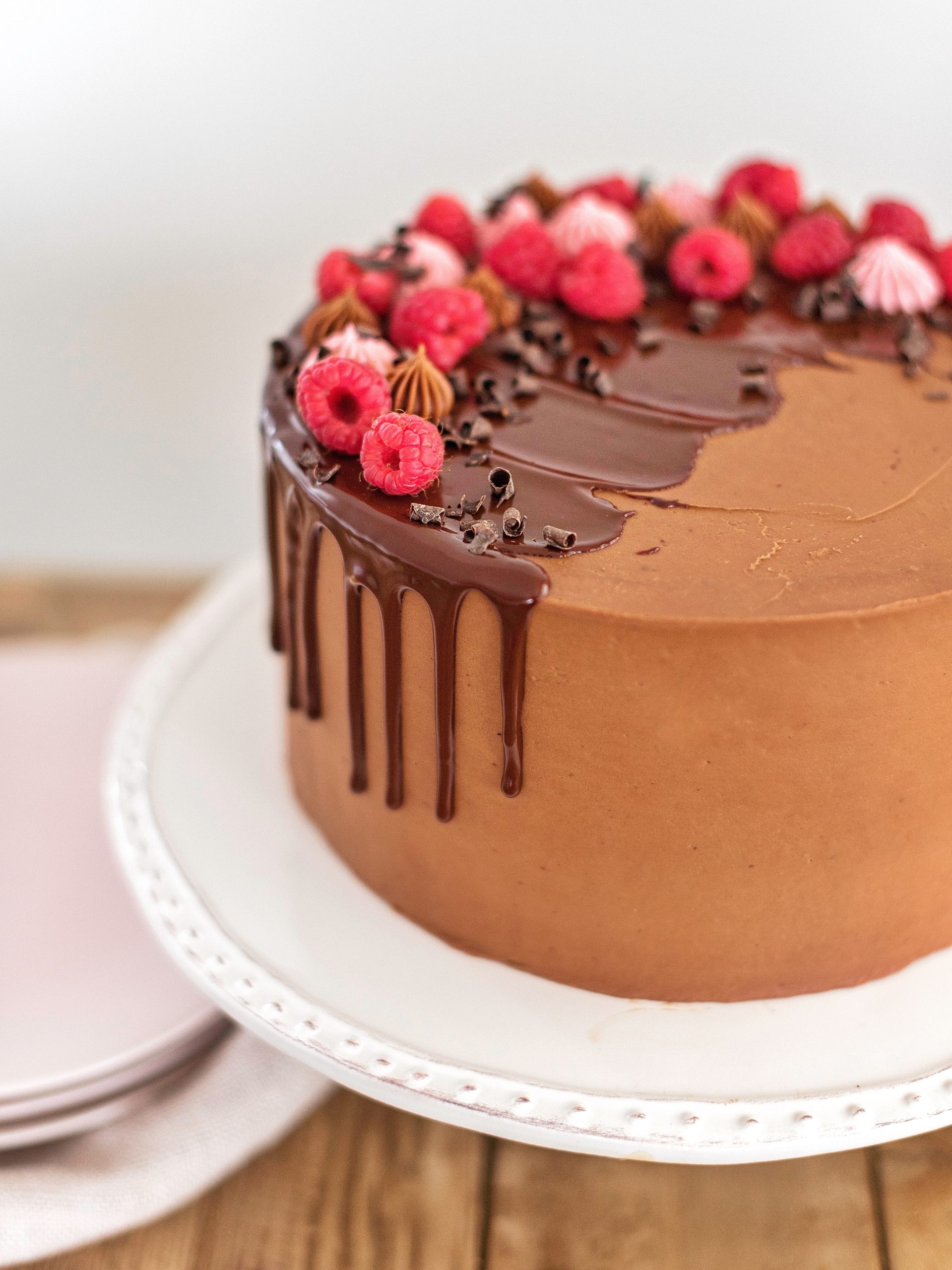 Fudge Brownie Cake with Chocolate Ganache - Use Your Noodles