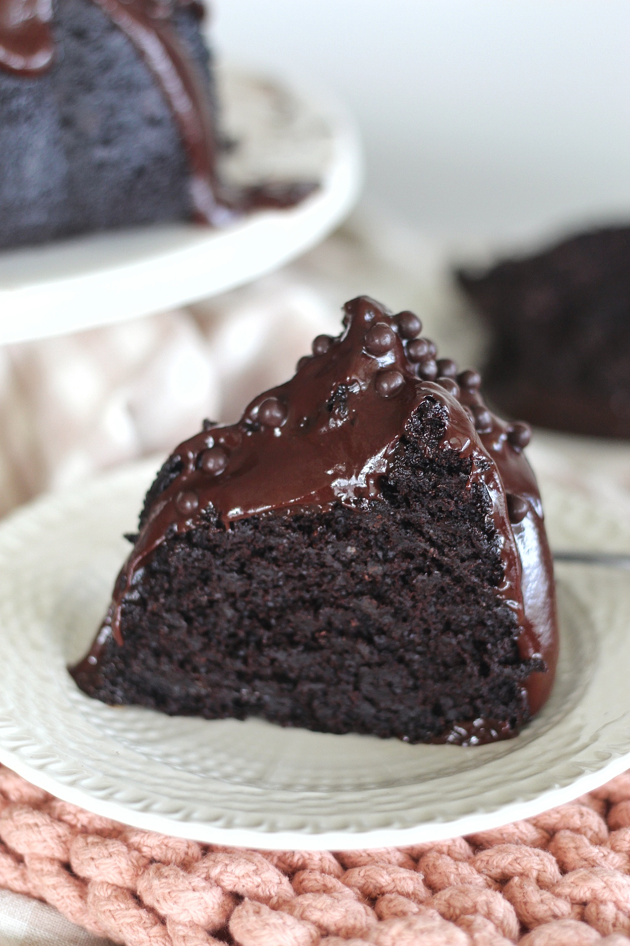 declicious Chocolate Bundt Cake recipe. www.cakebycourtney.com