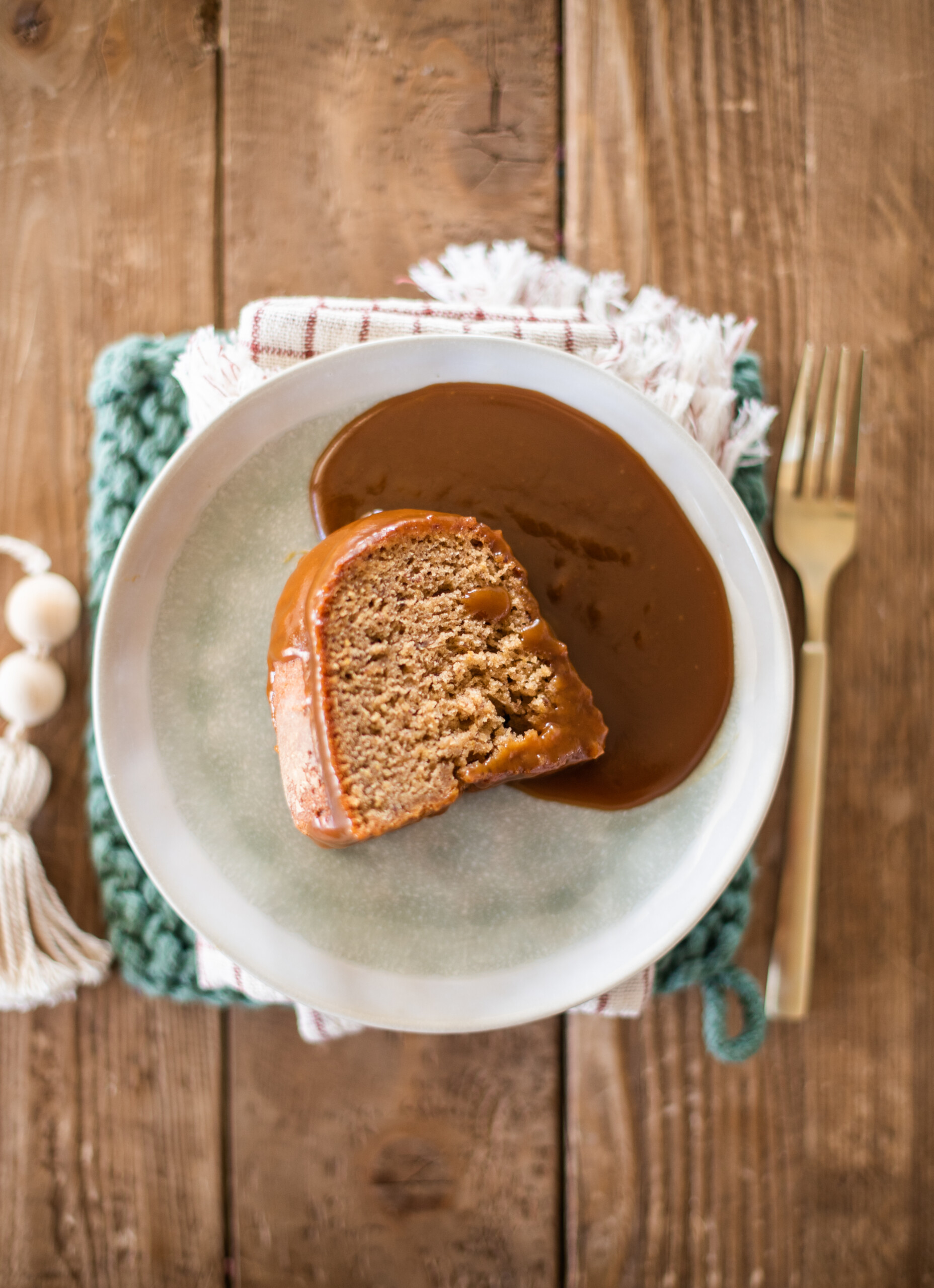 How to serve sticky toffee pudding