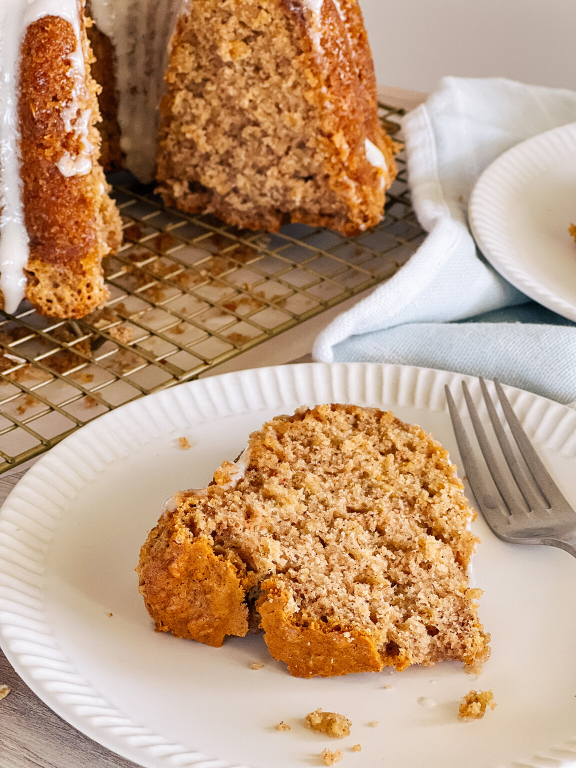 Iced Oatmeal Cookie Bundt Cake Inspired by Mother’s Cookies - Cake by ...