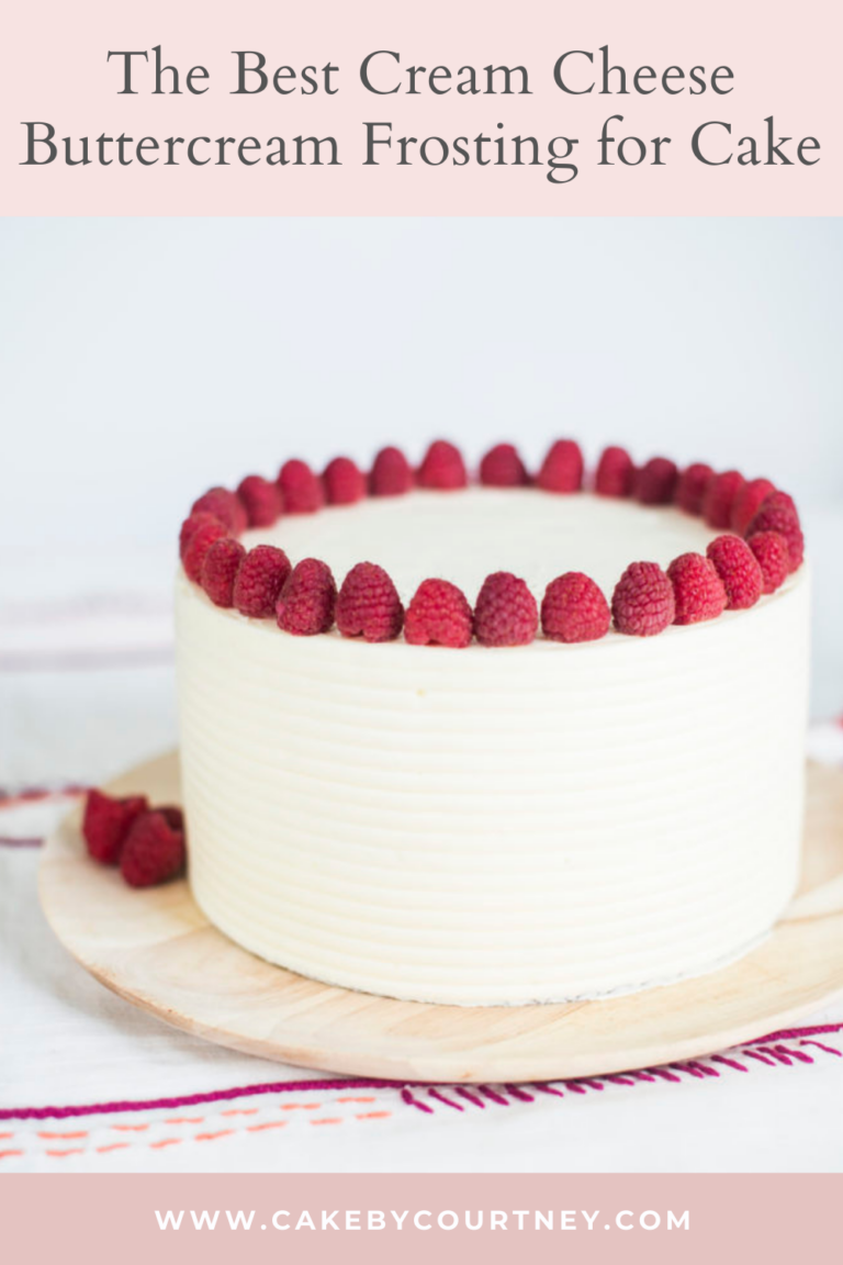 The Best Cream Cheese Buttercream Frosting For Cake - Cake By Courtney