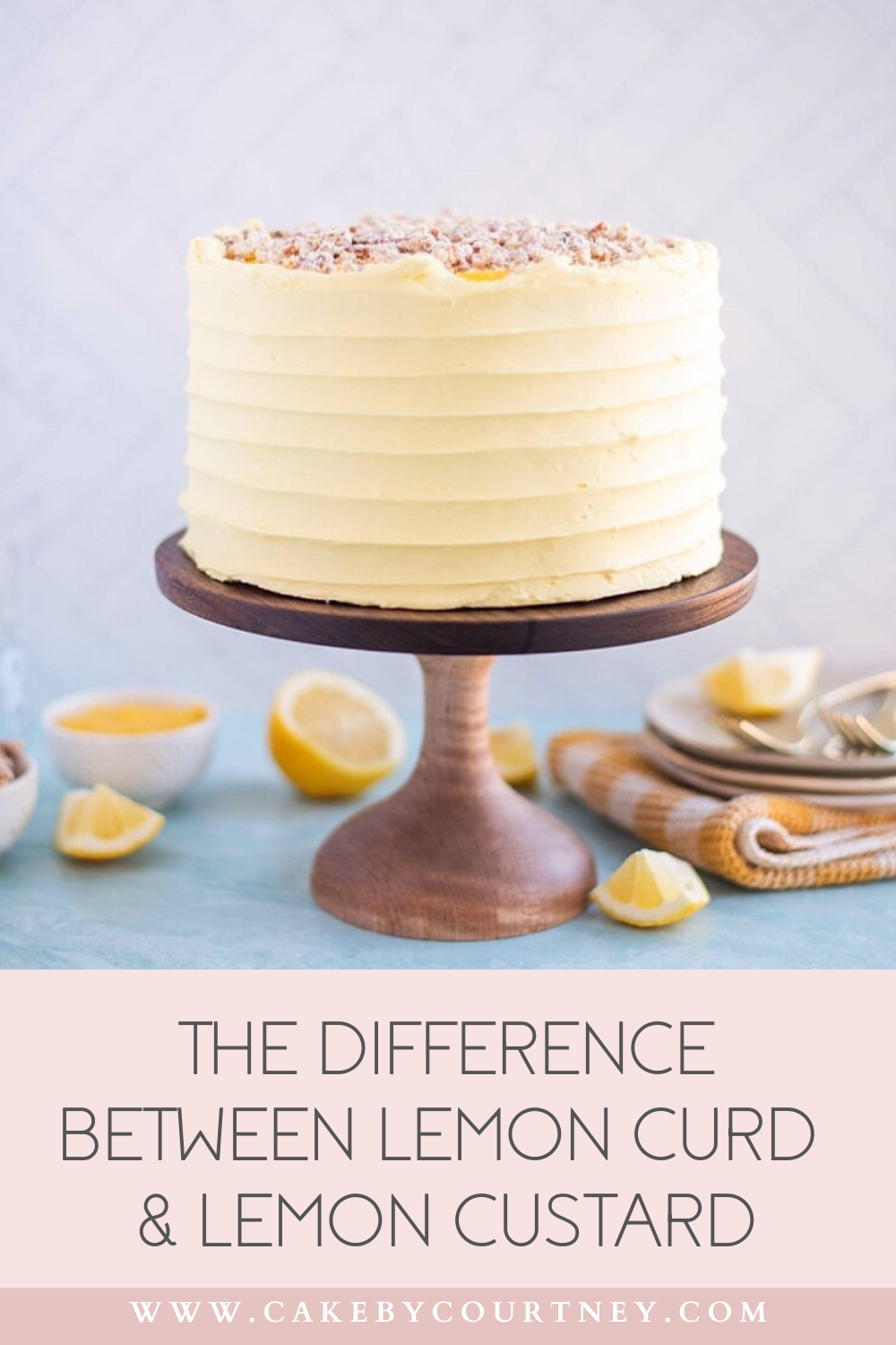 what's the difference between lemon curd and lemon custard. www.cakebycourtney.com