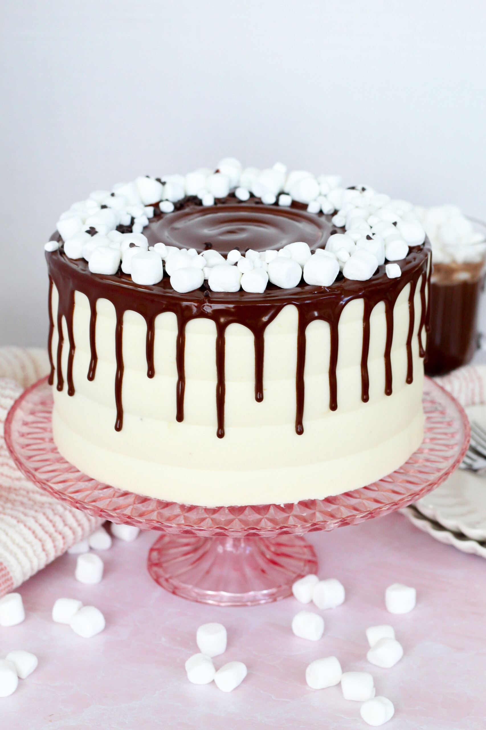 Hot Chocolate Cake with Marshmallow Buttercream - Cake by Courtney
