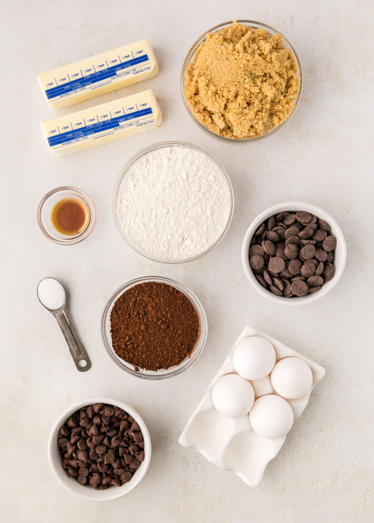 Ingredients on a table.