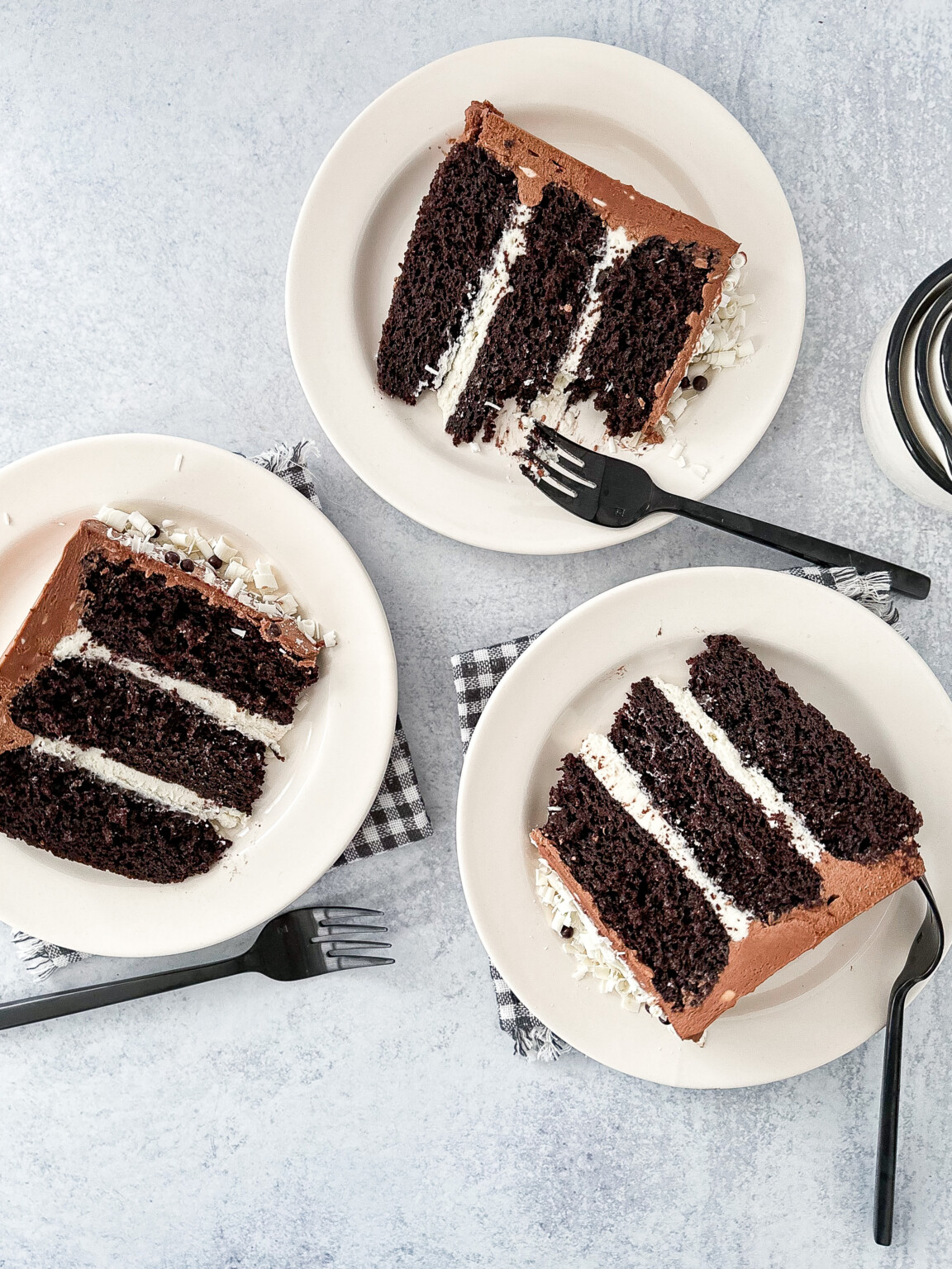 Rich And Decadent Tuxedo Cake With White Chocolate Mousse Cake By Courtney