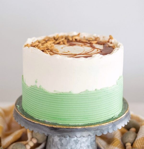 delicious and easy recipe for an apple almond caramel cake. www.cakebycourtney.com