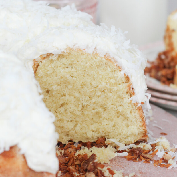 Copycat Tom Cruise White Chocolate Coconut Bundt Cake - Cake by Courtney