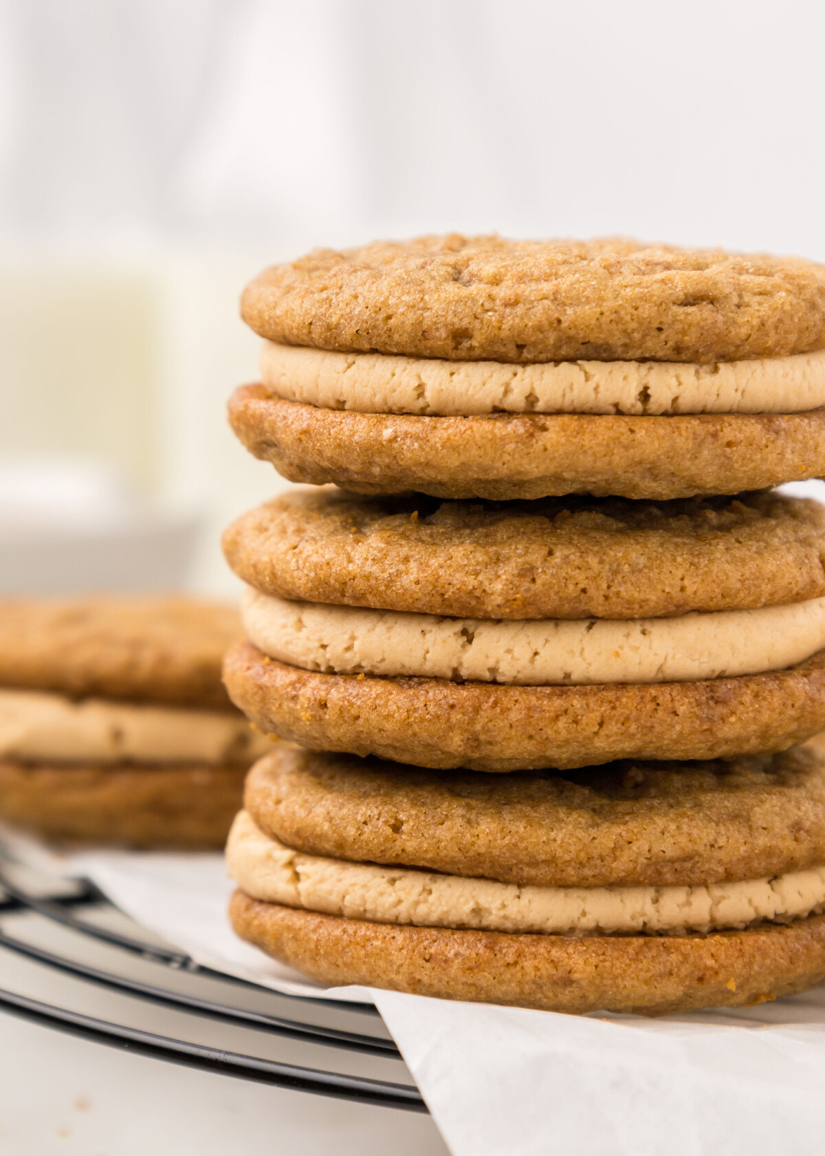 A stack of cookies.