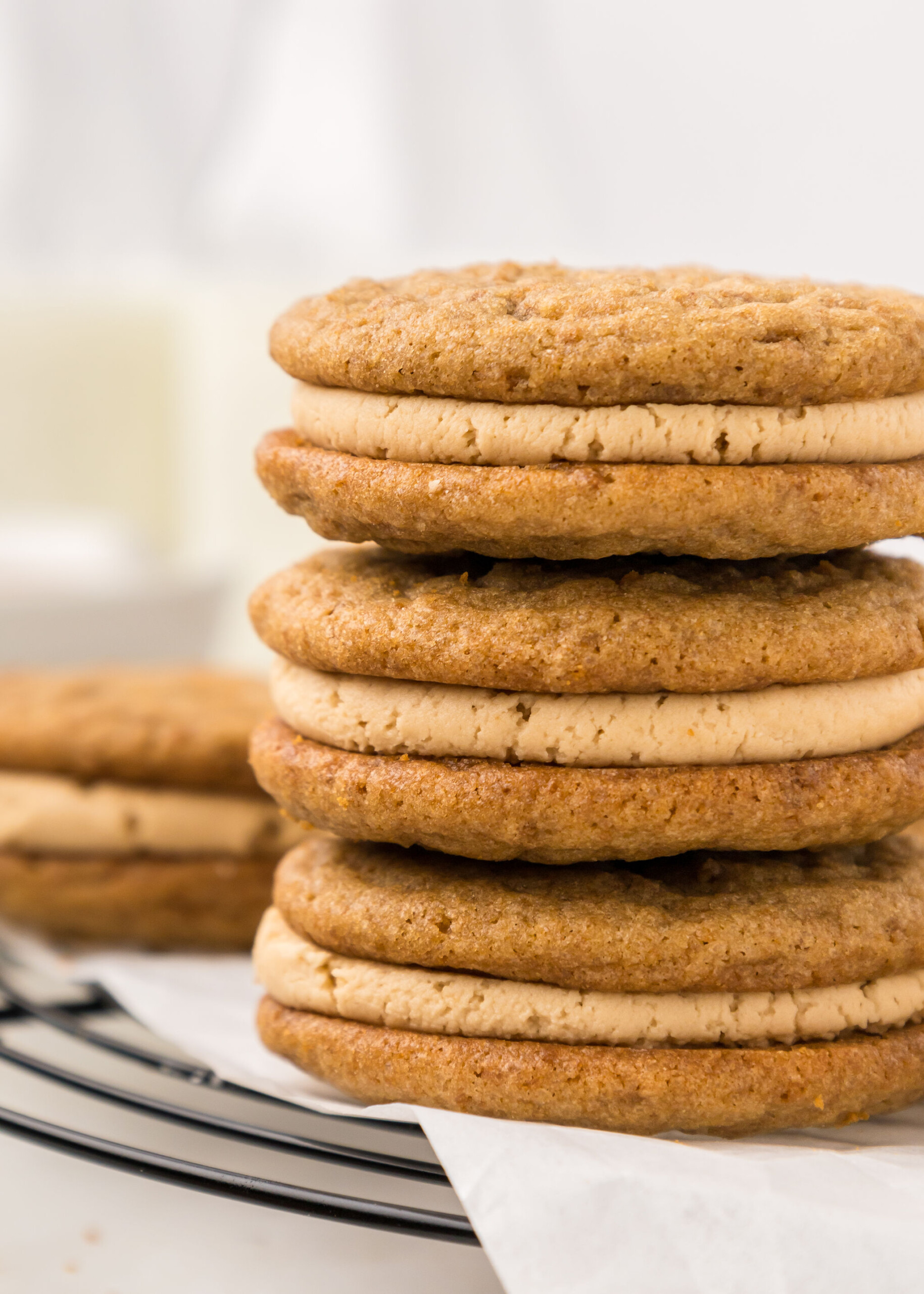 Biscoff Sandwich Cookies With Biscoff Cookie Butter Filling Cake By