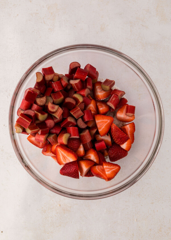 The Most Delicious Strawberry Rhubarb Crumble - Cake By Courtney