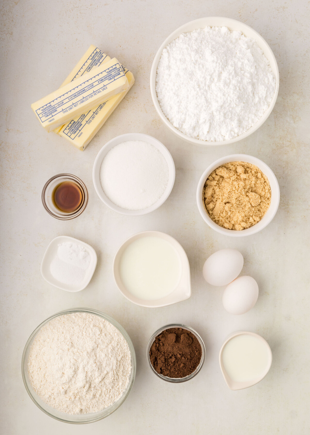 Ingredients on the counter.