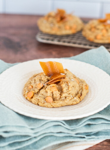 Oatmeal Butterscotch Cookie on a plate.