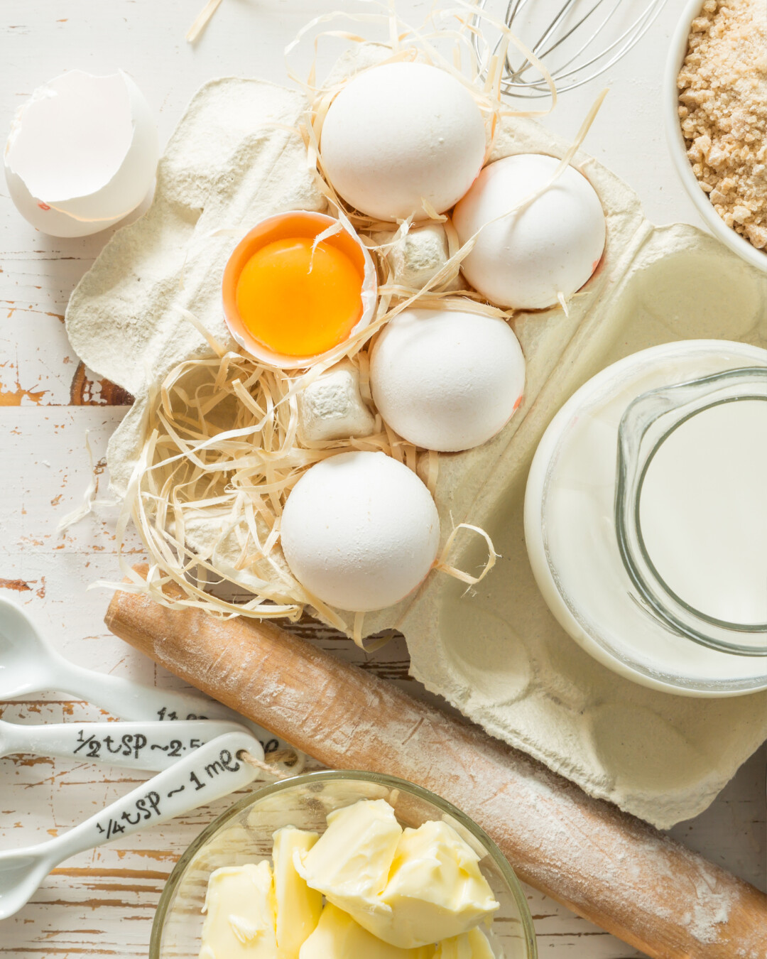 Ingredients on a counter.