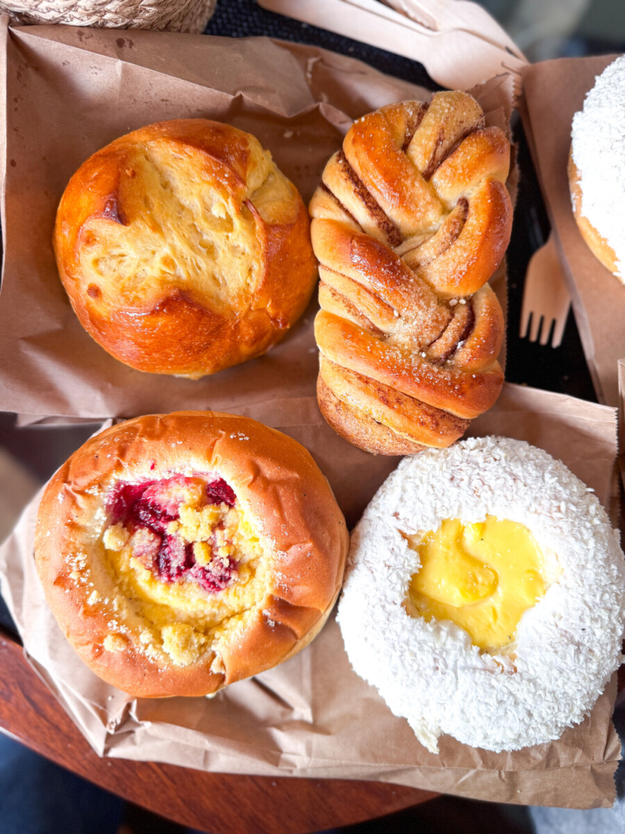 Sunshine bun and other pastries from Norway.